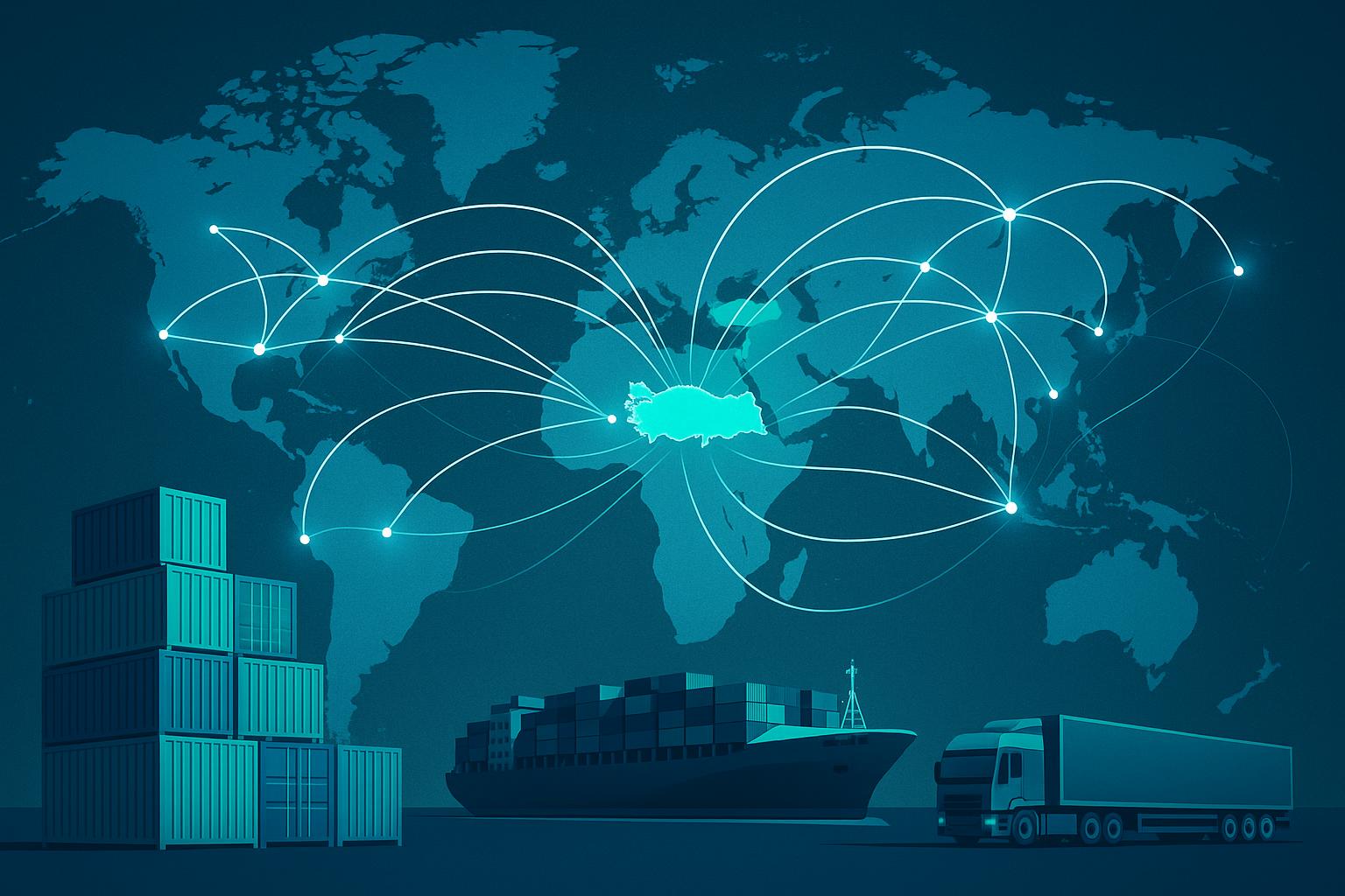 Global business network with Turkey as central hub